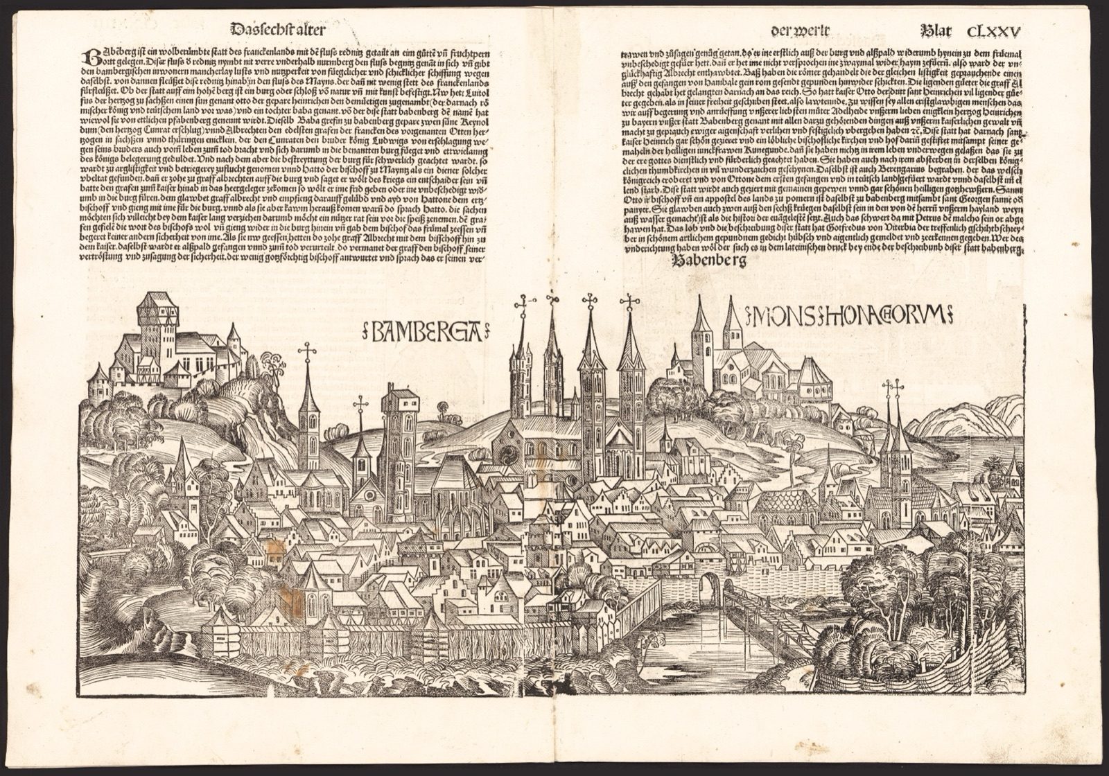 Geschichte der Altenburg und ihrer Baumeister, historische Ansicht der Altenburg